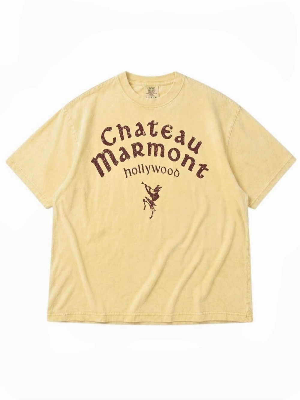 Chateau Marmont Hollywood Graphic Tee in Butter